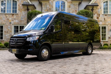 14 Passenger Black Sprinter Limousine 1COPY