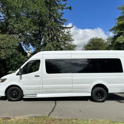 14 Passenger White Sprinter Limousine 08
