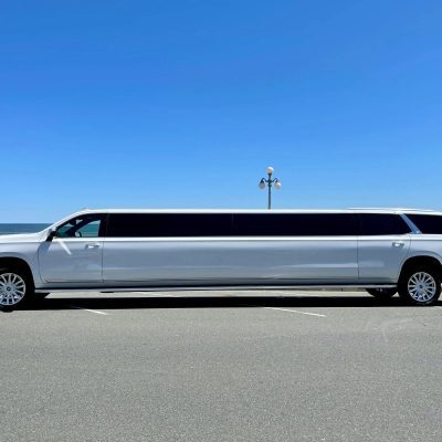 18 Passenger White Cadillac Escalade Stretch Limousine 08
