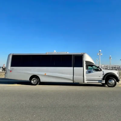24 Passenger Silver Luxury Party Bus 04