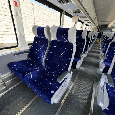 55 Passenger White Motorcoach