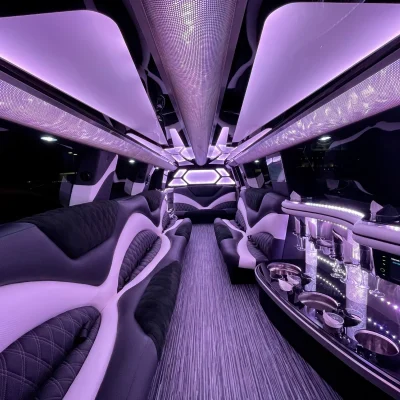 18 Passenger White Cadillac Escalade Stretch Limousine