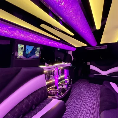 18 Passenger White Cadillac Escalade Stretch Limousine