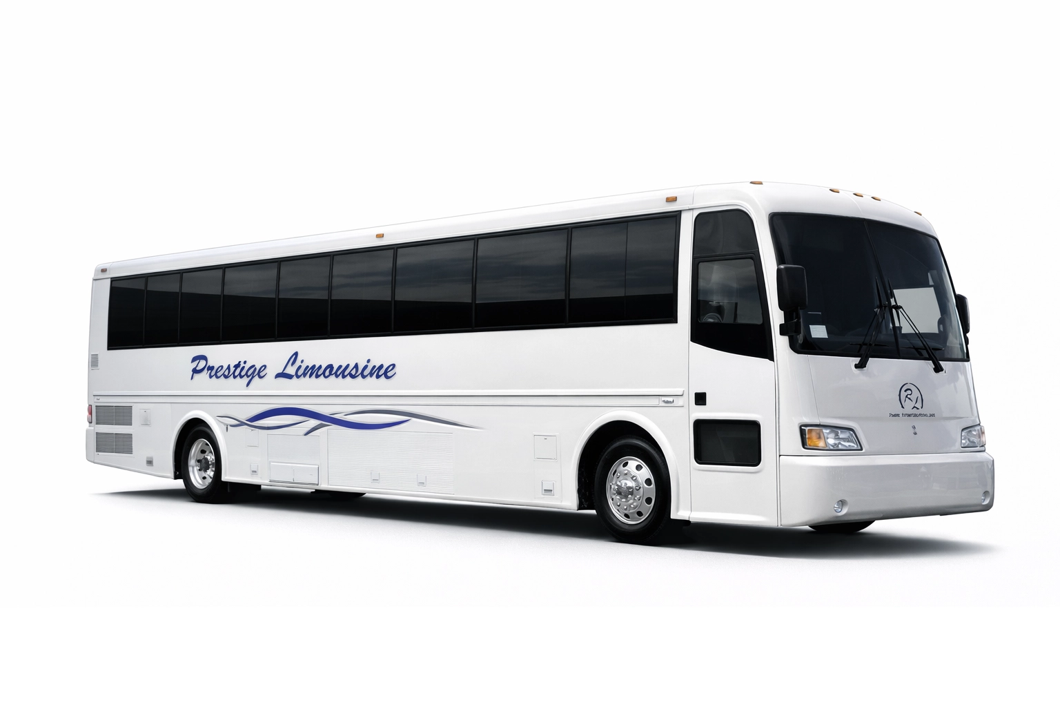 Luxury 50-passenger motor coach for charter and group transportation.