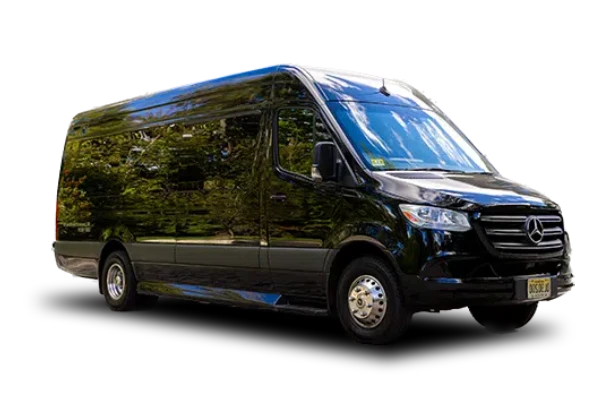 14 PASSENGER BLACK SPRINTER LIMOUSINE