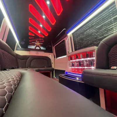 14 Passenger White Sprinter Limousine-04