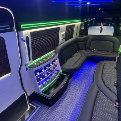 14 Passenger White Sprinter Limousine-03