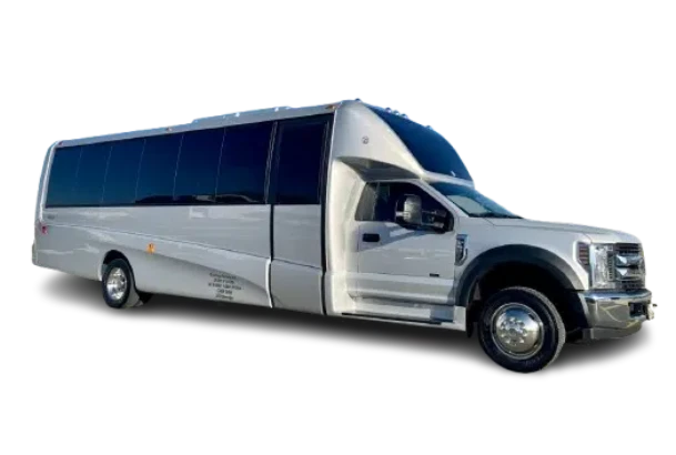 24 PASSENGER SILVER LUXURY PARTY BUS